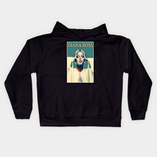 Poster green diana ross Kids Hoodie